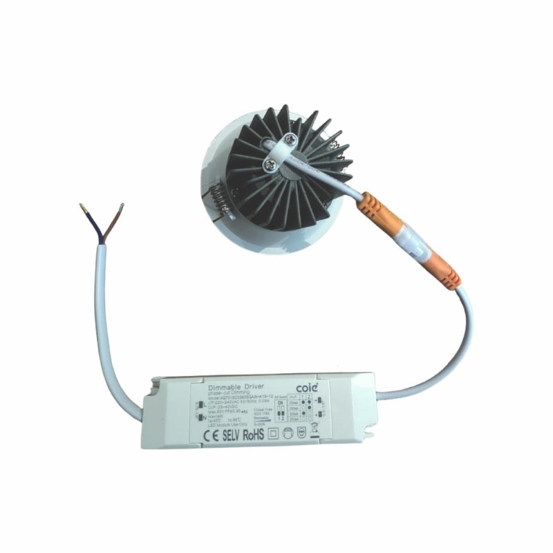 Spot encastré Waard 10W - Blanc sablé - IP54