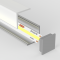 Profilé aluminium d'angle pour ruban LED avec diffuseur carré - A01 - CRAFT