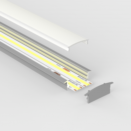Profilé aluminium encastrable pour ruban LED - E18 - CRAFT
