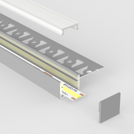 Profilé aluminium encastrable à plâtrer pour ruban LED - E29 - CRAFT