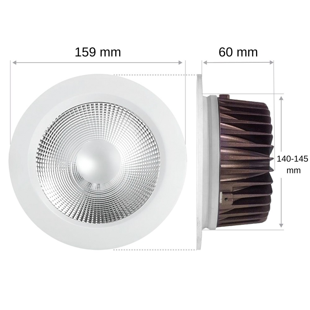 Spot LED Cobox 20W - 100° – RGBW – 230V