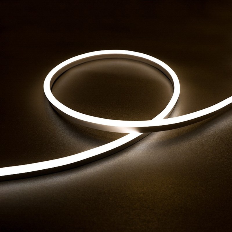 Néon flex avec ruban LED - 10W/m - IP68 - 180 LED/m - 24V - Latéral -  L0410T - à la coupe