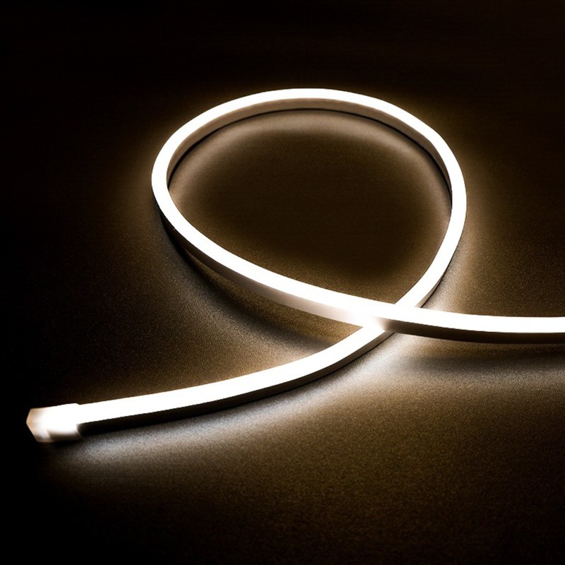 Néon flex avec ruban LED - 10W/m - IP68 - 180 LED/m - 24V - Latéral -  L0410T - 30 mètres