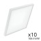 Lot de 10 dalles LED 60x60 en applique - UGR19 - 106 lm/W - Blanc jour 4000K - 40W - 230V - LUMAP
