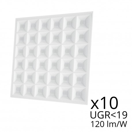 Dalle LED 600 x 600 - Multi LED - 40W– Blanc pur - 230V - Matrx