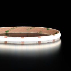 Ruban LED COB CCT  blanc chaud + blanc froid - 7,2W/m + 7,2W/m - IP65 - 608 LED/m - 5m - 24V