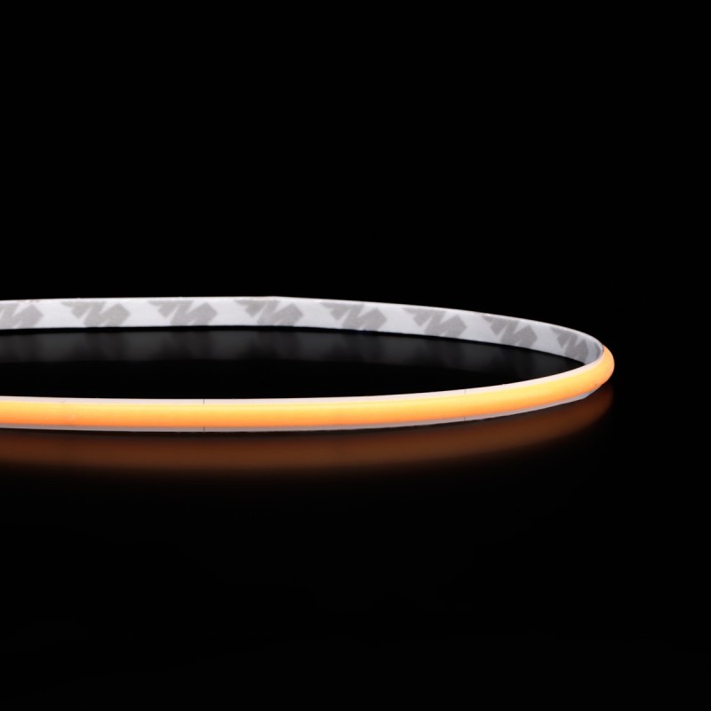 Ruban LED COB étroit 5mm (105 lm/W) - 7W/m - IP20 - Blanc - 384 LED/m - à la coupe - 24V