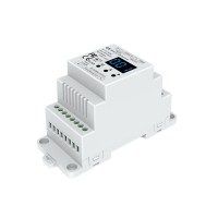 Contrôleur DMX512 vers SPI sur rail DIN pour éclairage digital RGB ou RGBW - 10A - de 5 à 24V - DS