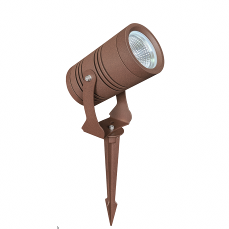 Spot LED à piquer 15 W - COB - 230V - Spike 15 - Corten