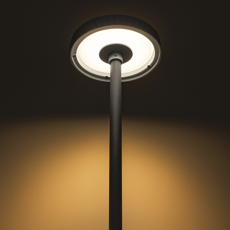 Borne LED extra fine d'extérieur à tête bombée - 3W - 40 cm - Anthracite - HAALÖ