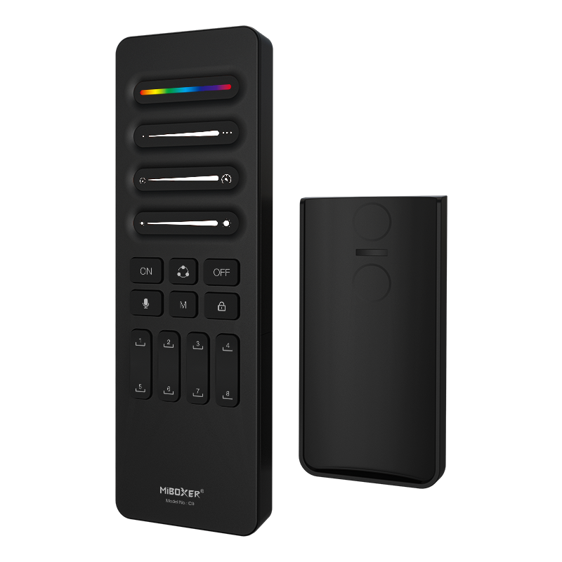Télécommande murale RGBW pour ruban LED digital - Miboxer C9 - Noir