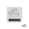 Lot de 5 interrupteurs Wi-Fi Tuya 230V - 16A - ByLED