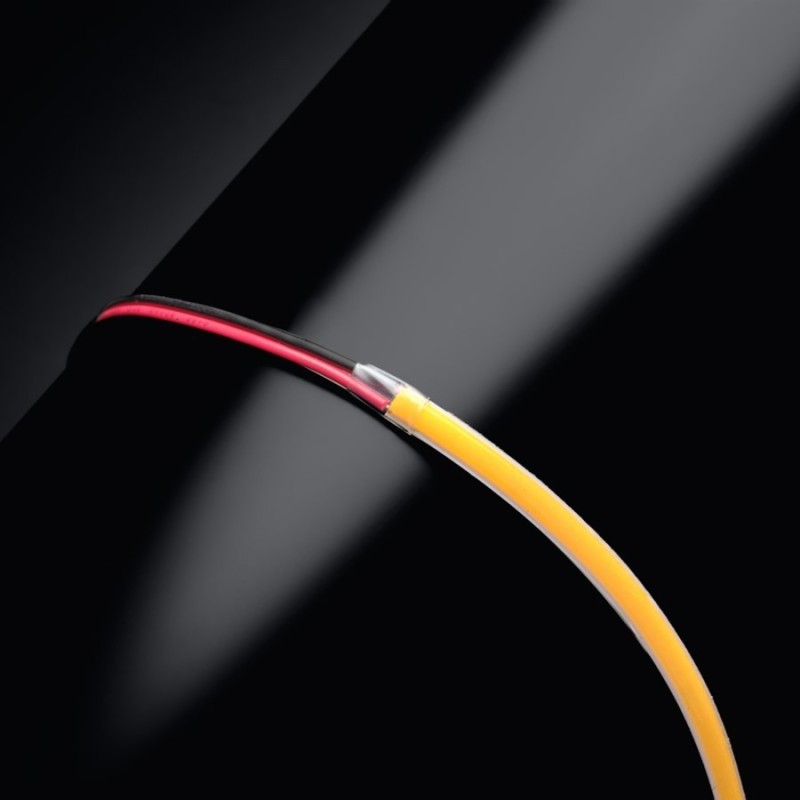Ruban LED COB étroit 5mm (105 lm/W) - 7W/m - IP65G - Blanc - 384 LED/m - à la coupe - 24V