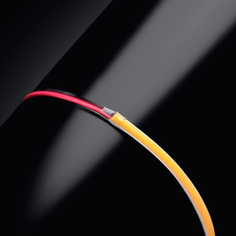 Ruban LED COB étroit 5mm (105 lm/W) - 7W/m - IP20 - Blanc - 384 LED/m - à la coupe - 24V