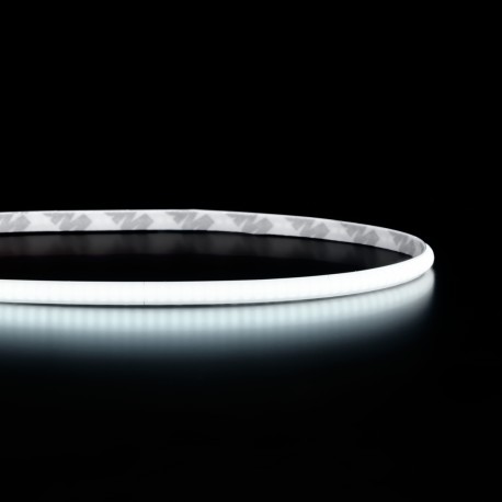 Ruban LED COB étroit 5mm (105 lm/W) - 7W/m - IP20 - Blanc - 384 LED/m - à la coupe - 24V