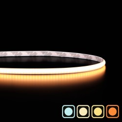 Ruban LED COB étroit 5mm (105 lm/W) - 7W/m - IP20 - Blanc - 384 LED/m - à la coupe - 24V