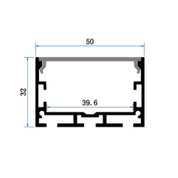 Profilé aluminium large pour ruban LED - C112 - CRAFT