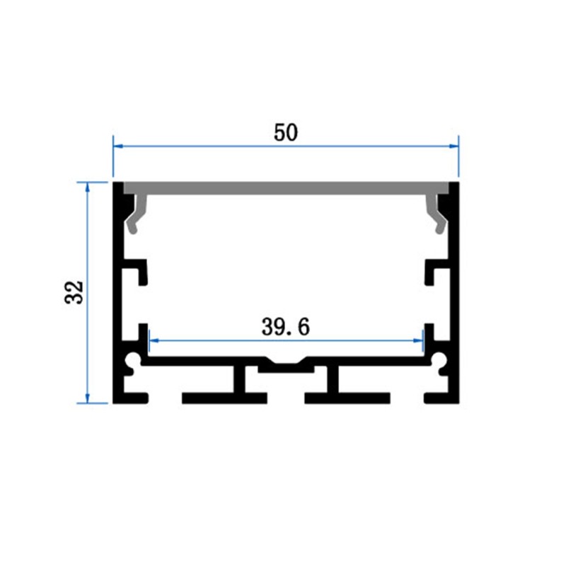 Profilé aluminium large pour ruban LED - C112 - CRAFT