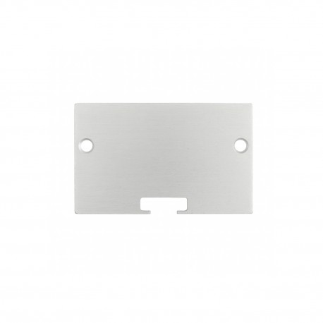 Embout de finition aluminium non troué pour profilé C112 (l'unité)