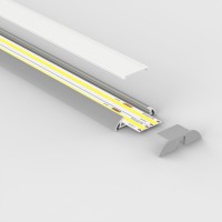 Profilé aluminium plat pour ruban LED - C111
