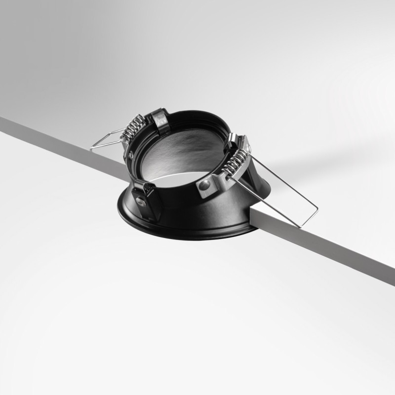 Spot encastrable anti-éblouissement asymétrique IP20 -  GU10 - Noir - AtlasA