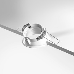 Spot encastrable anti-éblouissement asymétrique IP20 -  GU10 - Blanc - Atlas