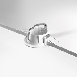 Spot encastrable IP20 pour LED GU10 - DEEEN rond - Blanc mat