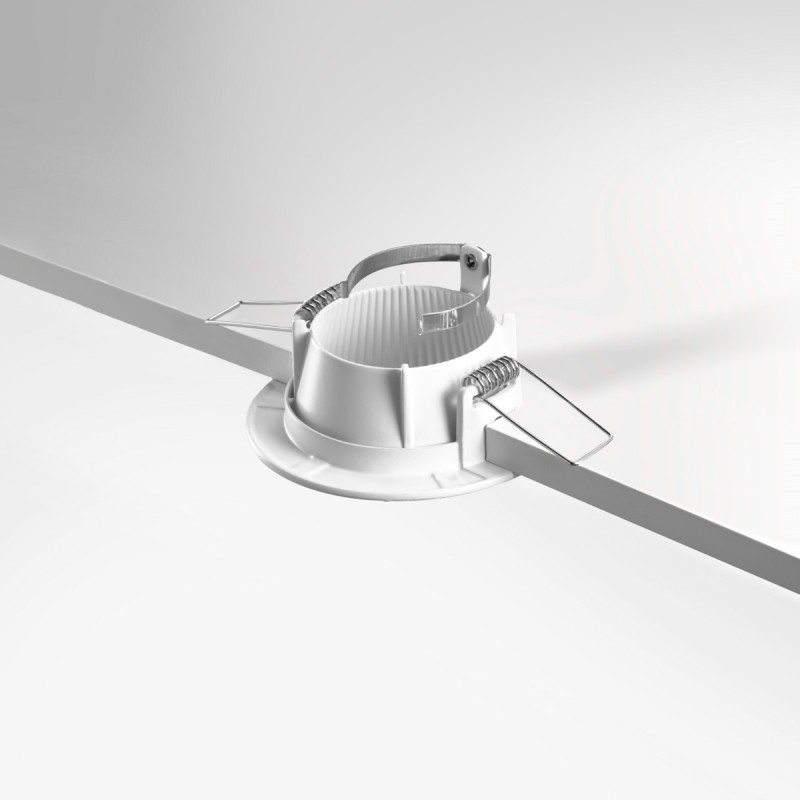 Spot encastrable anti-éblouissement blanc mat IP20 pour LED GU10 – DEEEN