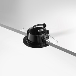Spot encastrable IP20 pour LED GU10 - DEEEN rond - Noir mat