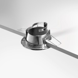 Spot encastrable IP20 pour LED GU10 - DEEEN rond - Nickel satiné