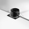 Spot encastrable IP20 pour LED GU10 - DEEEP carré - Noir mat