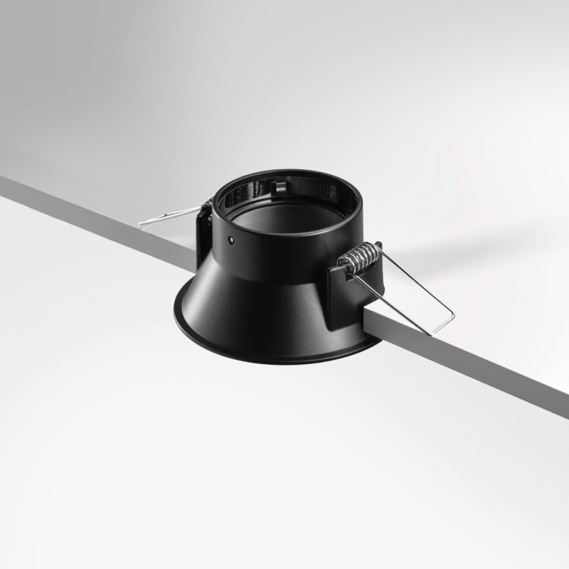 Spot encastrable anti-éblouissement IP20 - GU10 - Noir - Galla