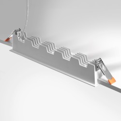 Spot LED encastrable linéaire Blanc 20W - Linea