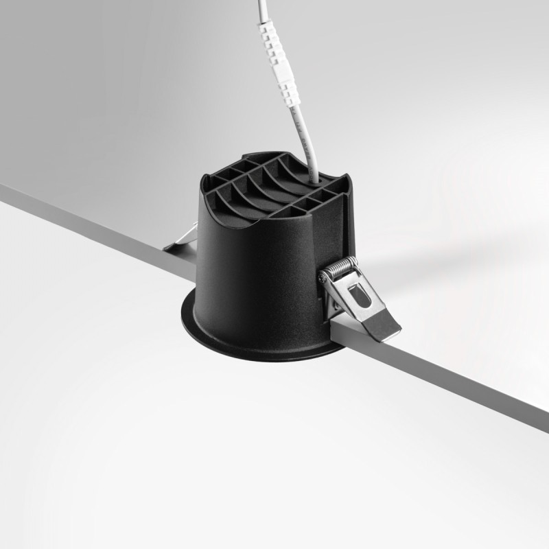 RV - Spot LED encastré rond noir 10W, couleurs au choix - Miror