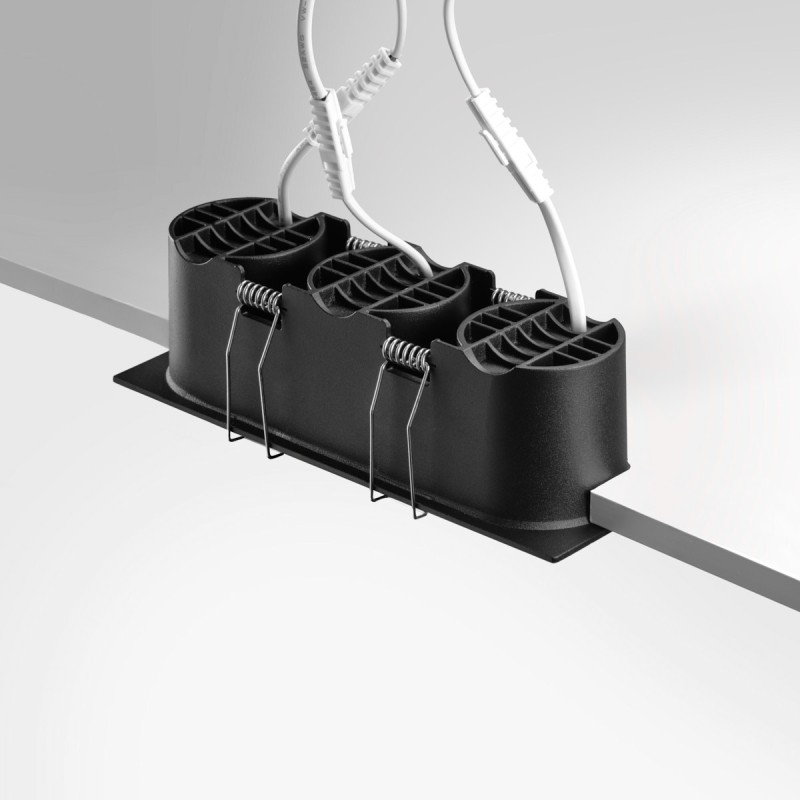RV - Spot LED encastré carré noir 21W, couleurs au choix - Miror