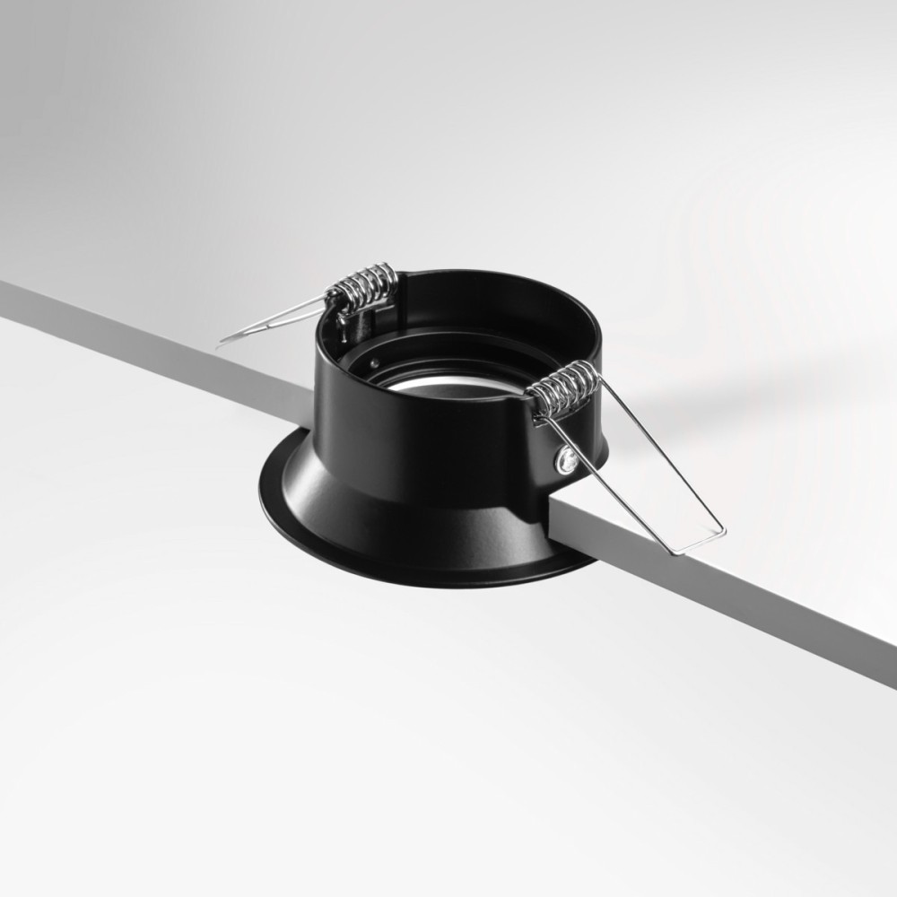 Spot encastrable orientable IP20 pour LED GU10 - OMEGA - Noir