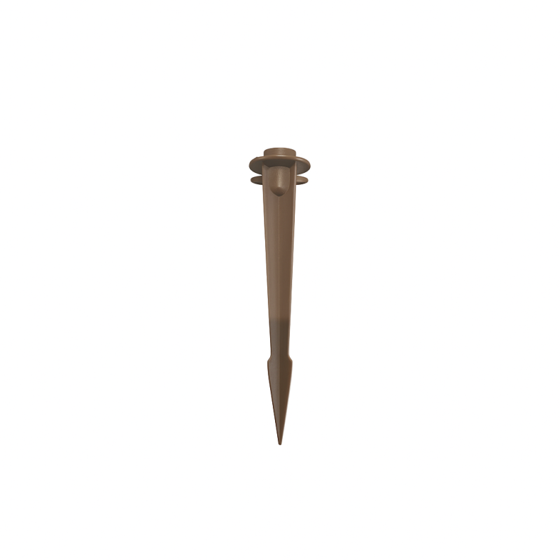 Borne LED extra fine d'extérieur à tête bombée - 40 cm - Corten - Haalö
