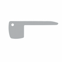 Embout de finition gris non troué pour profilé S11 - coté gauche (l'unité)