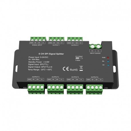 Splitter digital SPI à 6 sorties - 30A - de 5 à 24V - SA6
