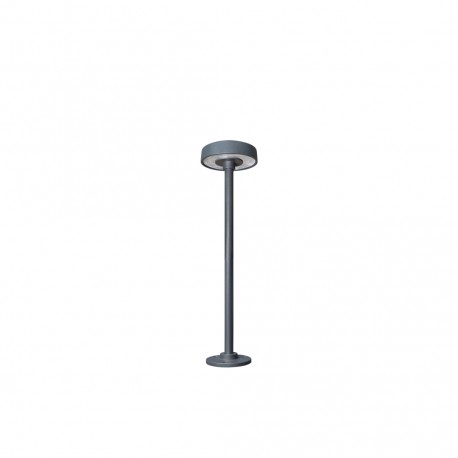 Borne LED extra fine d'extérieur à tête bombée - 3W - 40 cm - Anthracite - HAALÖ