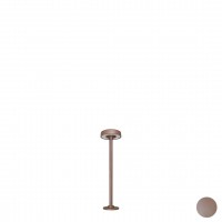 Borne LED extra fine d'extérieur à tête bombée - 40 cm - Corten - Haalö