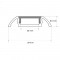Profilé aluminium plat pour ruban LED - C111