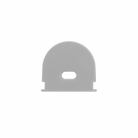 Embout de finition gris troué pour profilé C113 (l'unité)