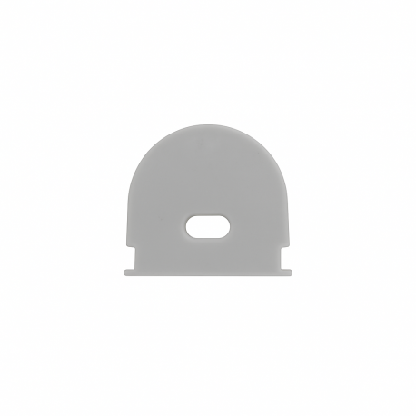Embout de finition gris troué pour profilé C113 (l'unité)