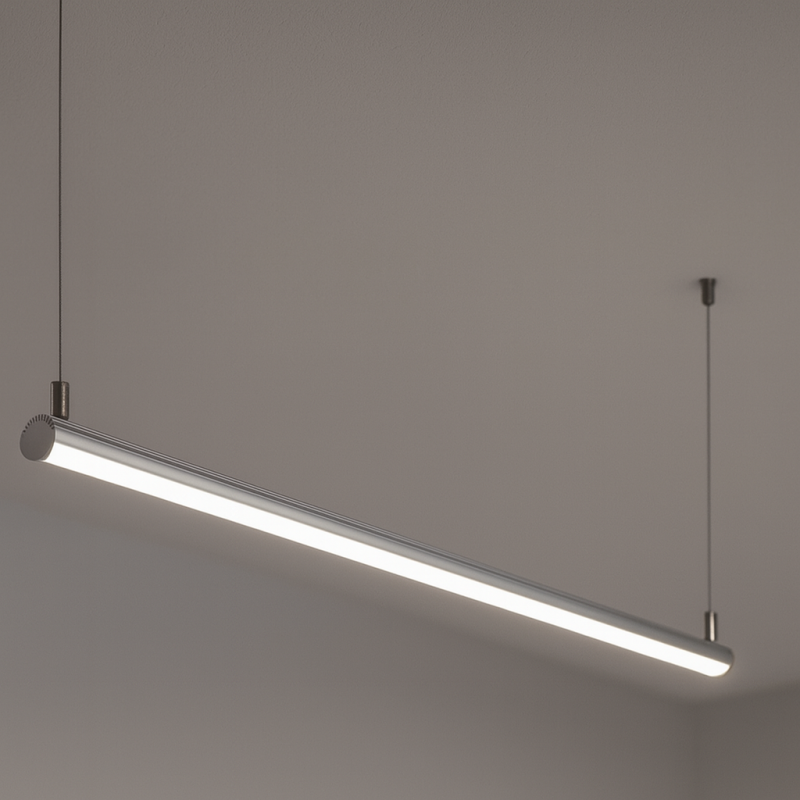 Profilé aluminium tube pour ruban LED - T11