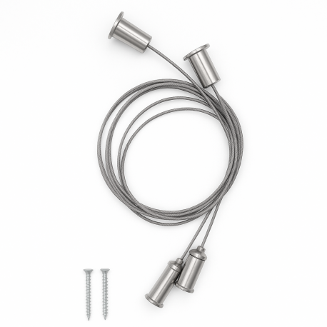 Kit suspension pour profilé LED demi-tube - C113