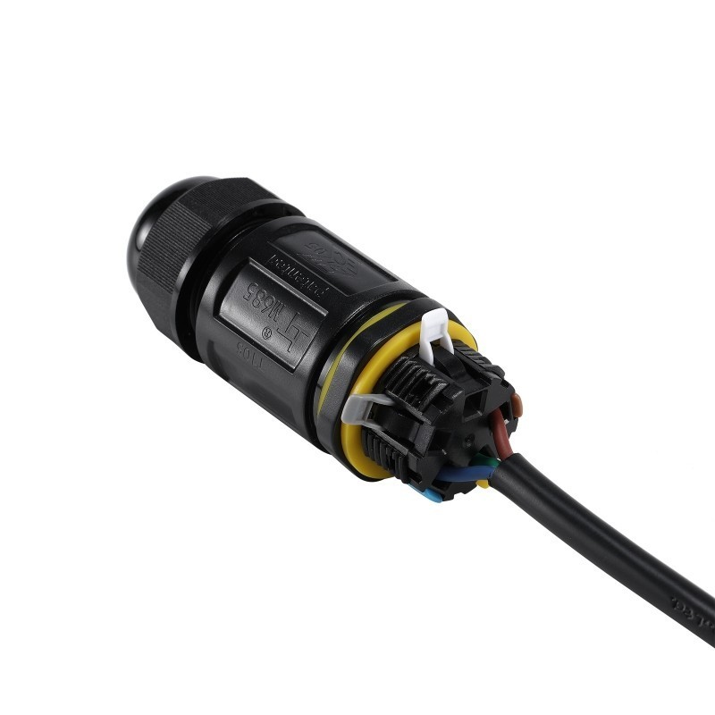 Connecteur de jonction étanche à levier IP68 - 5 pôles - Axial