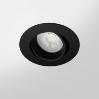 Spot LED encastrable orientable IP20 pour LED GU10 – COBRA - Noir