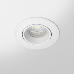 Spot LED encastrable orientable IP20 pour LED GU10 – COBRA - Blanc