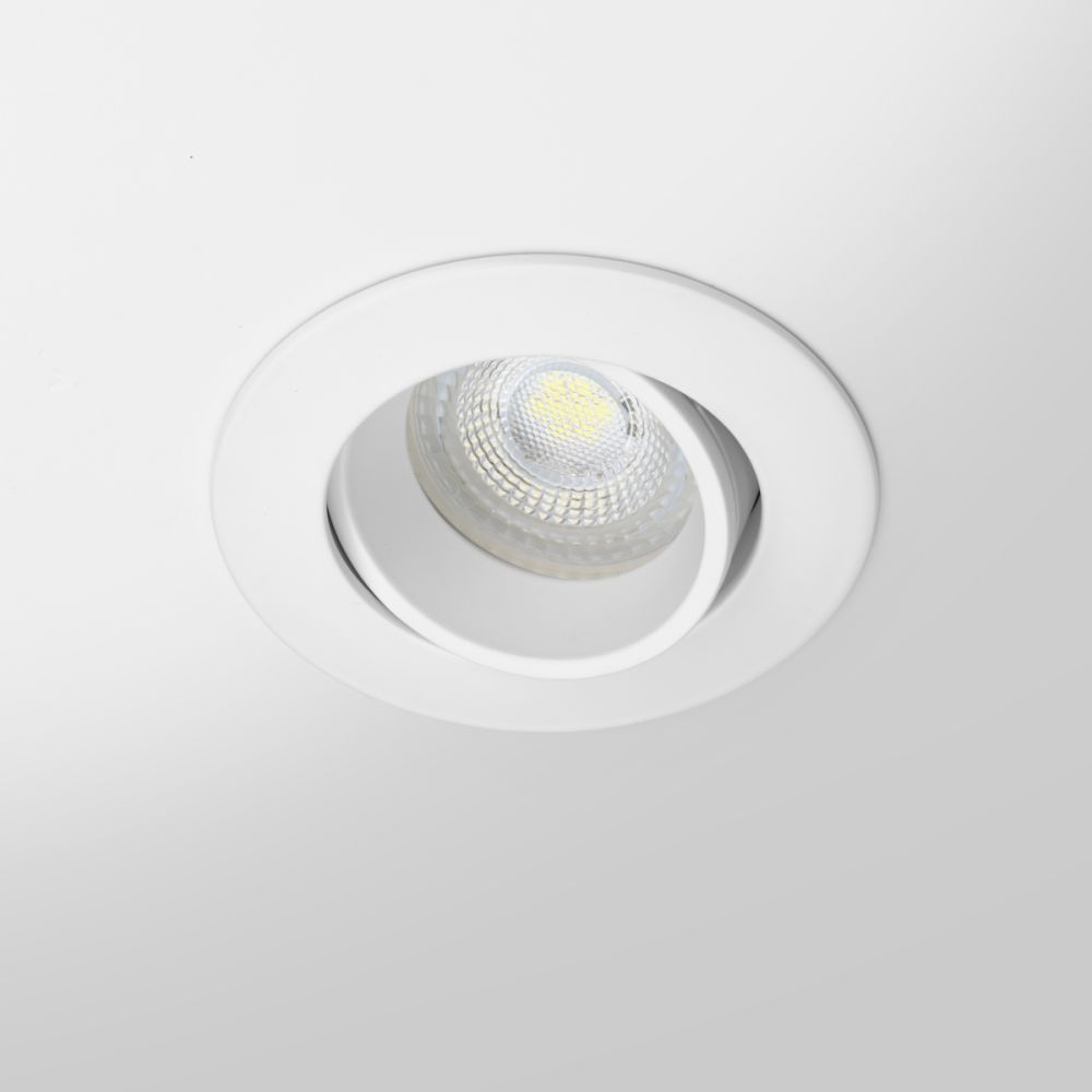 Spot LED encastrable orientable IP20 pour LED GU10 – COBRA - Blanc